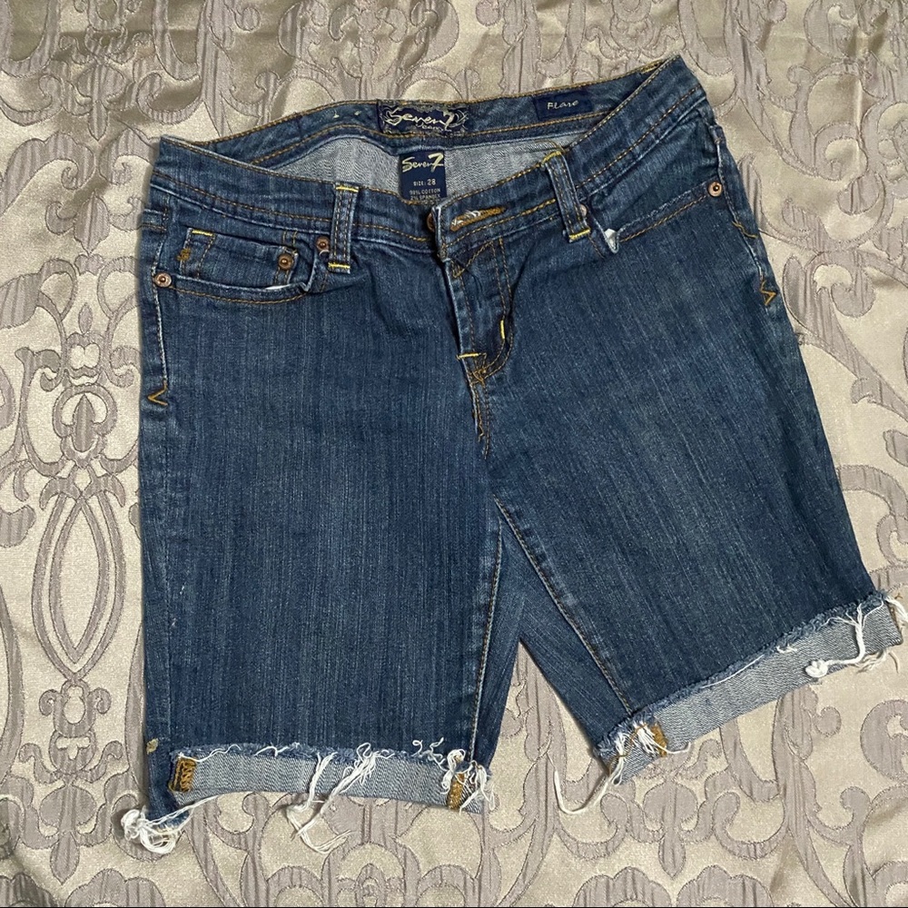 7 for all mankind denim shorts